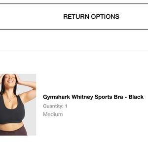 Gymshark Whitney Simmons Black Sports Bra